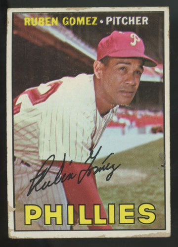 1967 Topps Ruben Gomez Stats Error #427 Good