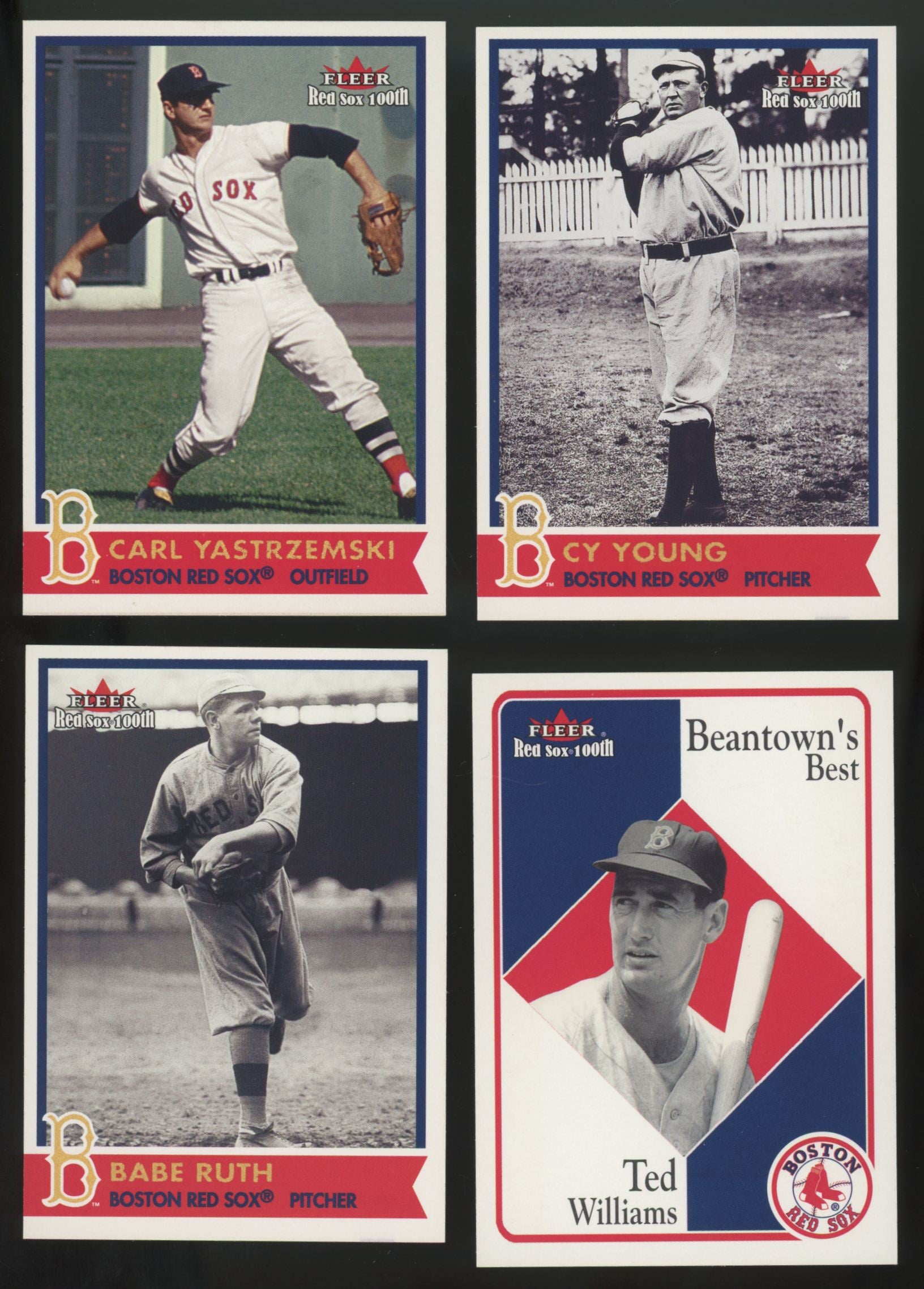 2001 Fleer Boston Red Sox 100th Anniversary Complete Set (100/100)