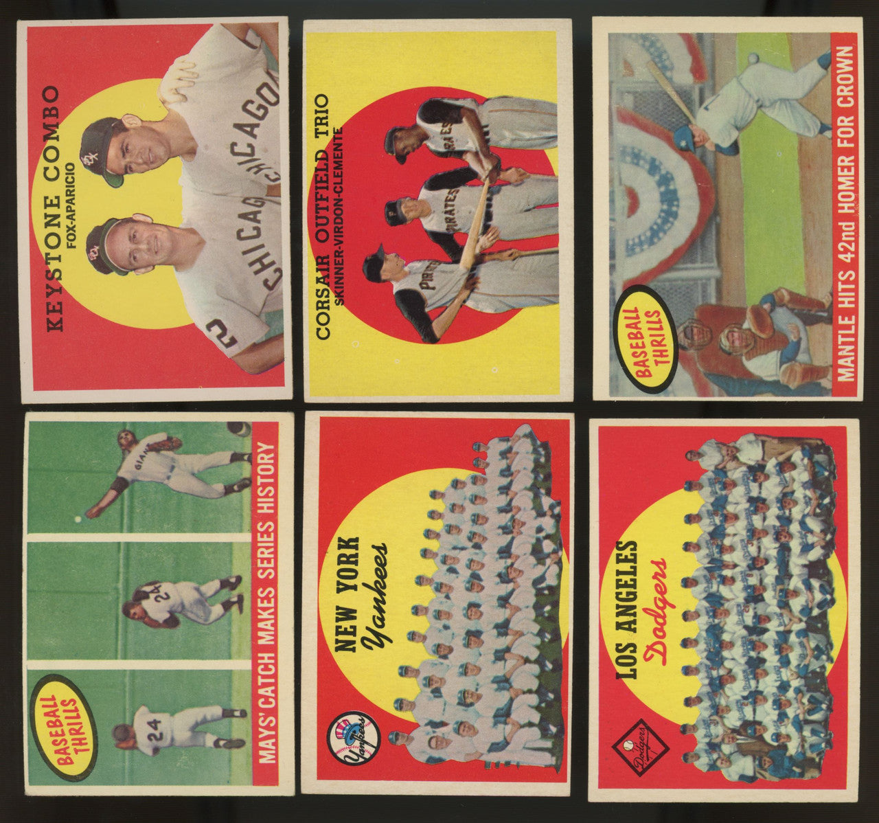 1959 Topps Baseball Complete Set (572) EX Overall Mantle Gibson RC