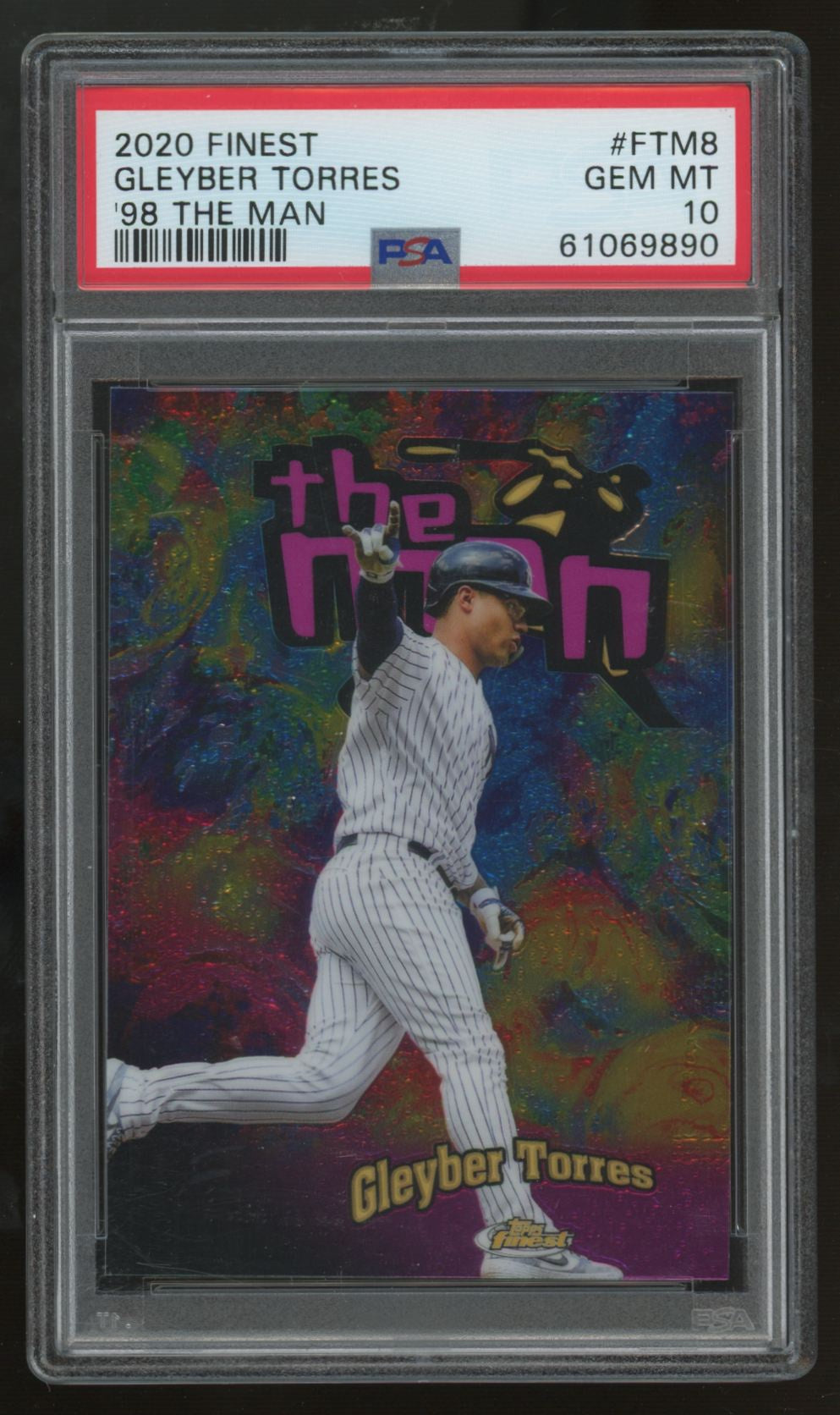 2020 Topps Finest Gleyber Torres '98 The Man #FTM-8 PSA 10