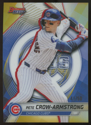 2025 Bowman's Best Pete Crow-Armstrong Gold Refractor /50 #35
