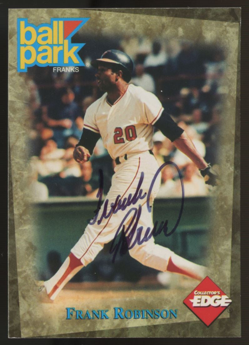 1995 Collector's Edge Ball Park Frank Robinson Auto