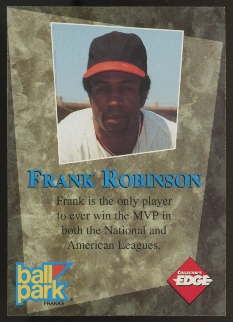 1995 Collector's Edge Ball Park Frank Robinson Auto