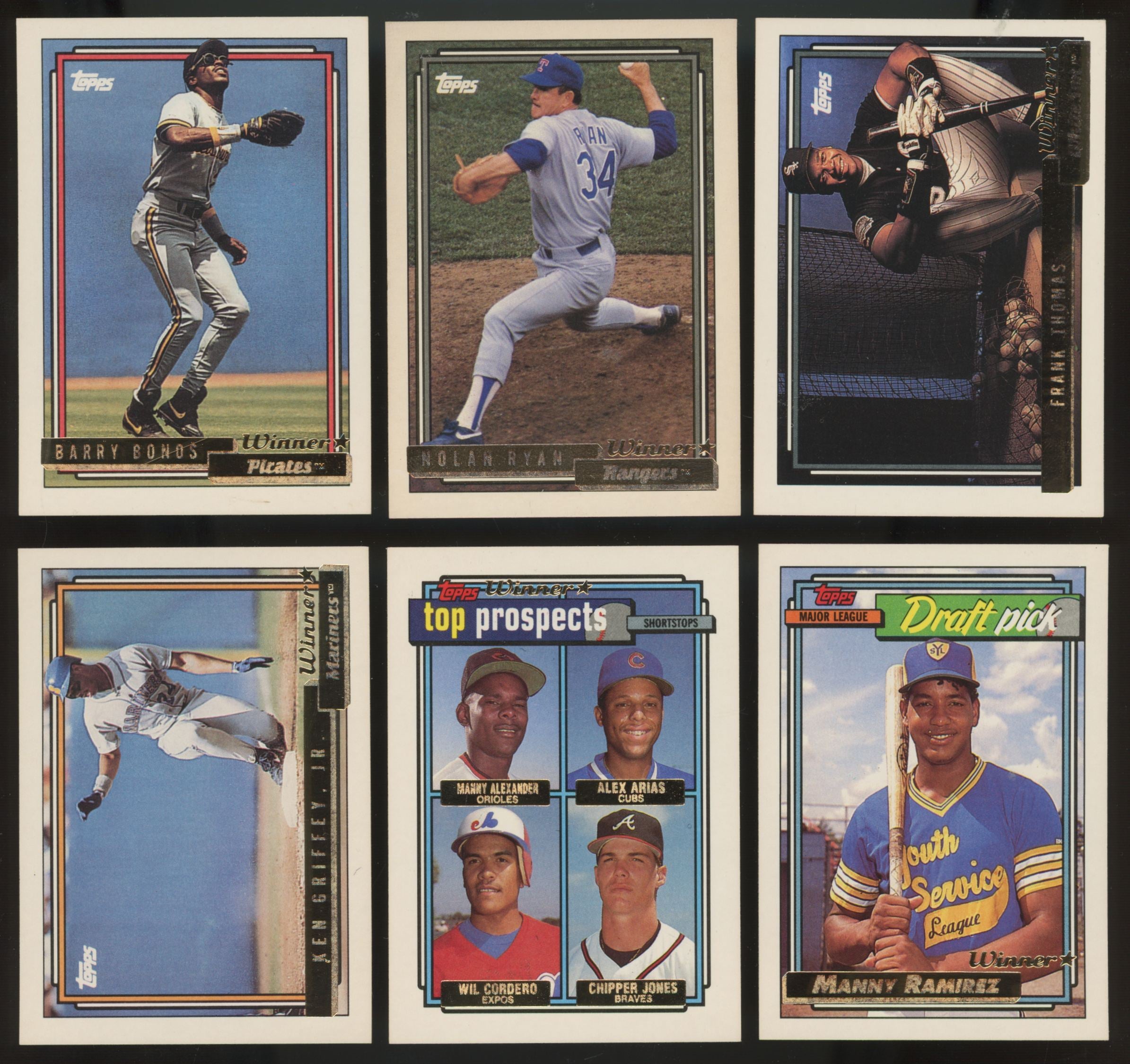 1992 Topps Gold Winners Baseball Complete Set (792/792) NM