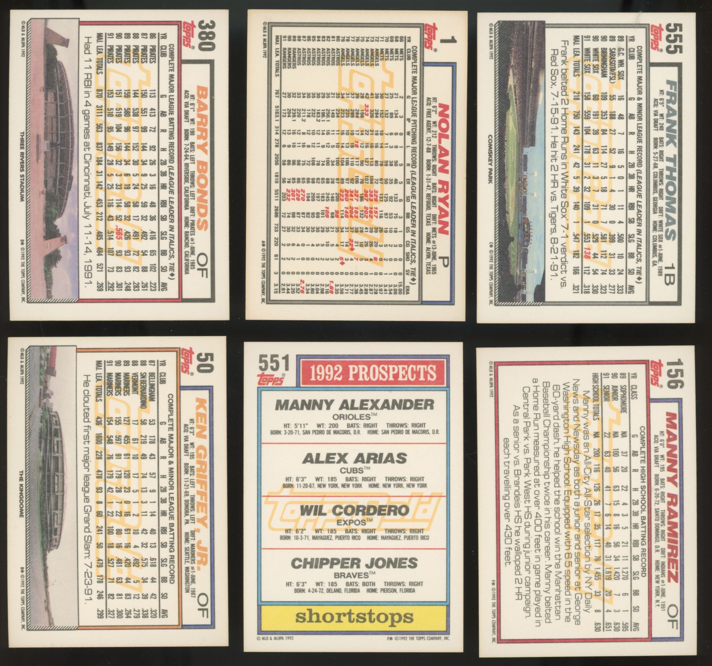 1992 Topps Gold Winners Baseball Complete Set (792/792) NM