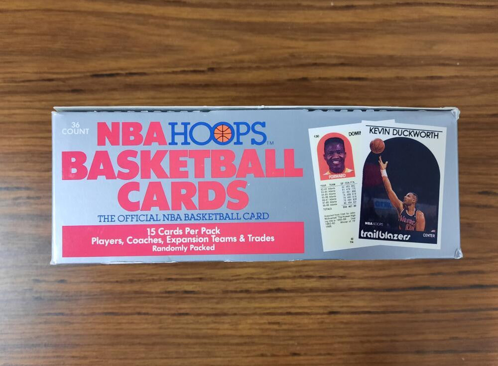 1989-90 NBA Hoops Series 1 Wax Box (36 packs)