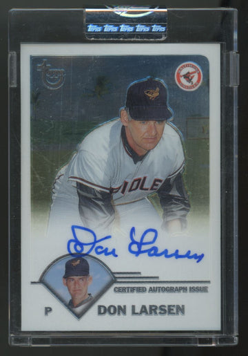 2003 Topps Retired Signatures Don Larsen Auto #TA-DL