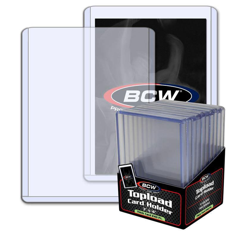 3 x 4 240pt Topload BCW (Pack of 10)