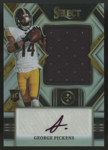 2022 Panini Select George Pickens RC Jumbo Patch Auto RPA Prizm /99 #JRS-GP