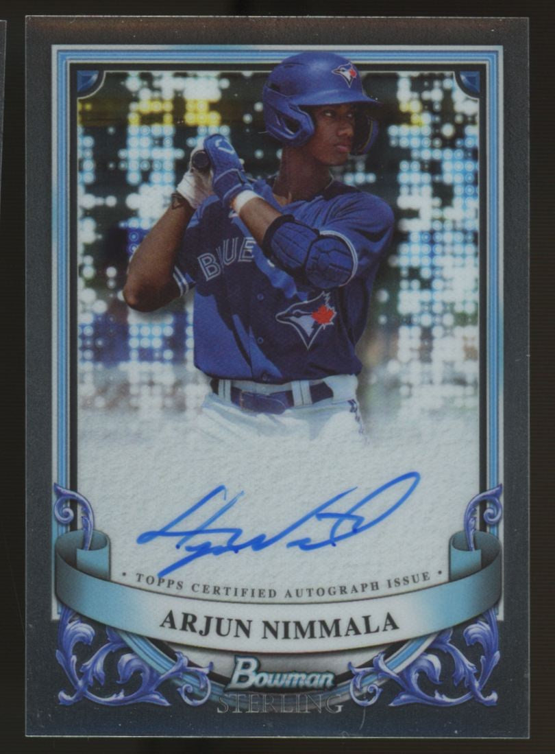 2024 Bowman Sterling Arjun Nimmala Prospect Auto #PA-AN "B"