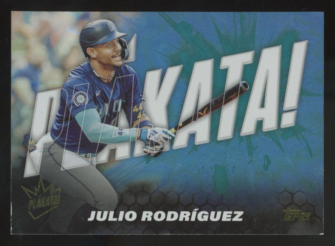 2025 Topps Series One Julio Rodriguez Plakata SSP #Plak-9