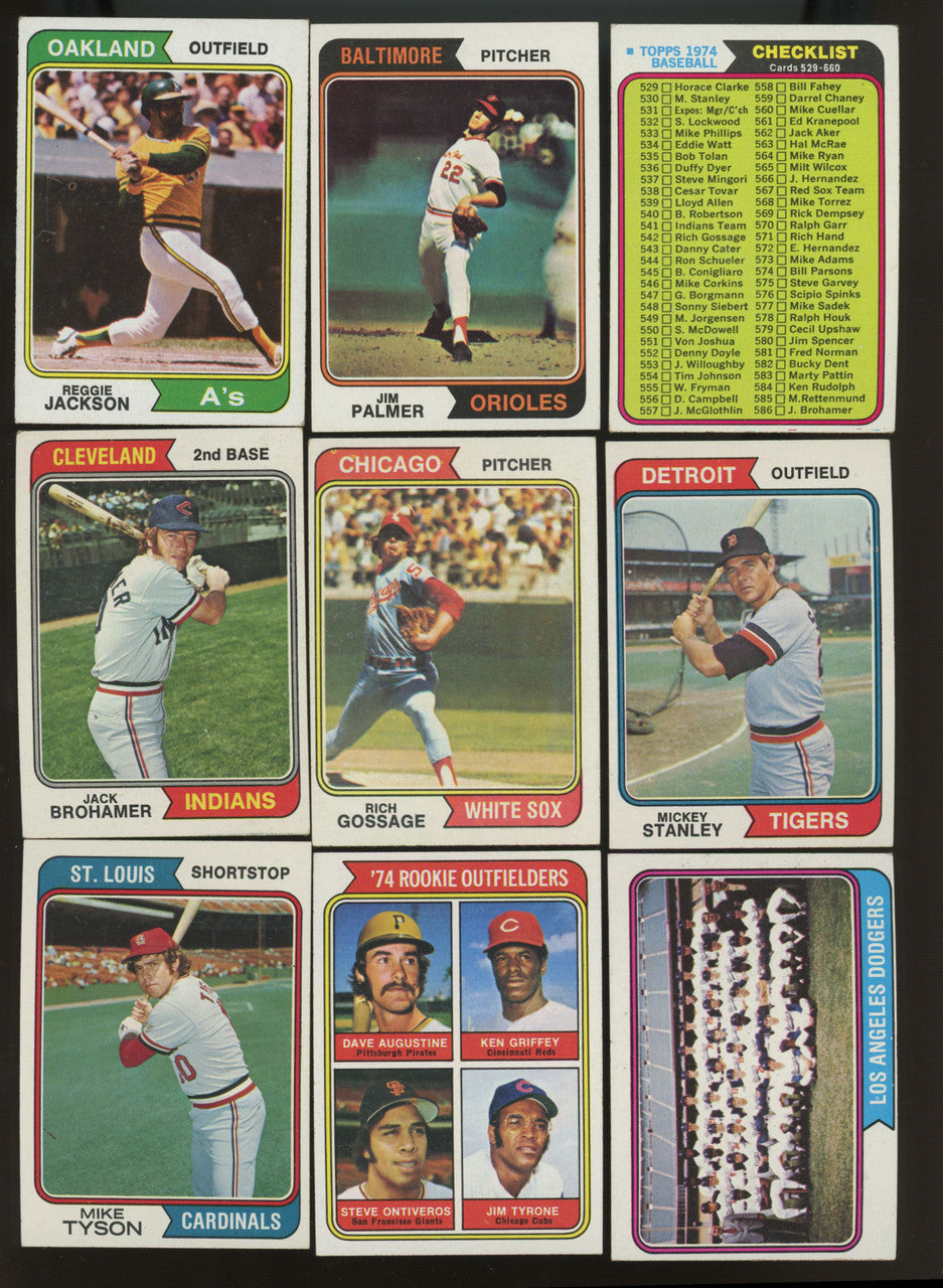 1974 Topps Baseball Complete Set (660) EX/EX-MT