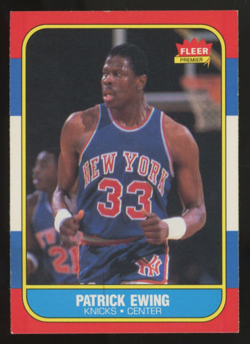 1986-87 Fleer Premier Patrick Ewing RC #32 EX
