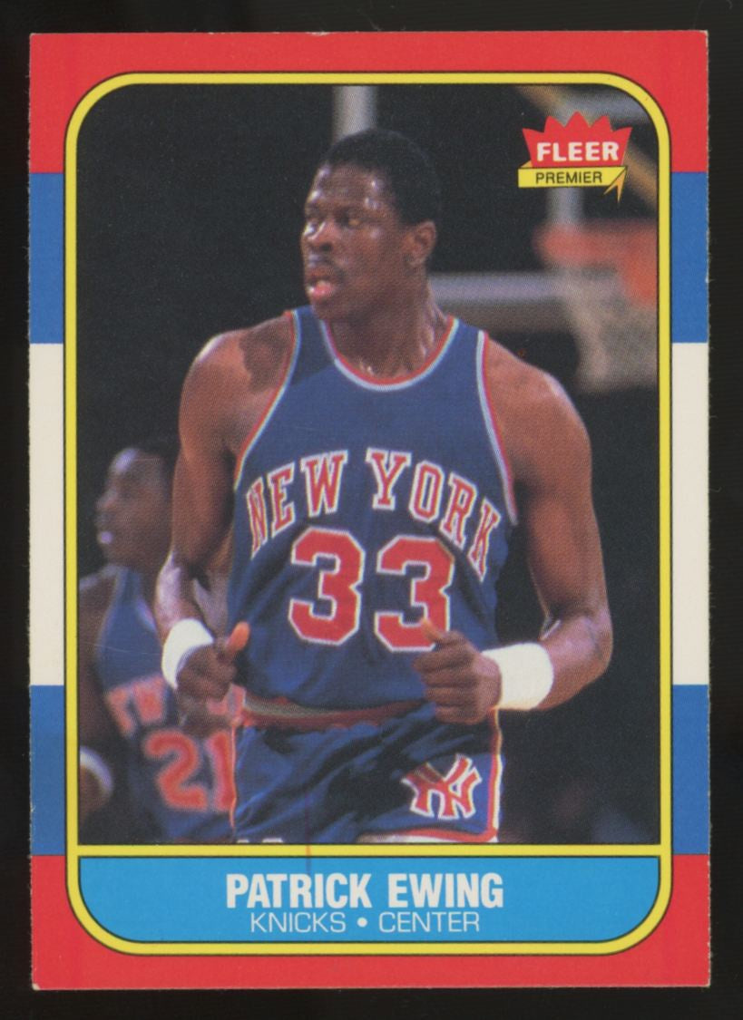 1986-87 Fleer Premier Patrick Ewing RC #32 EX