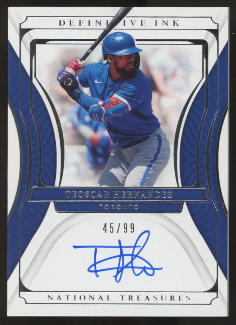 2022 Panini National Treasures Teoscar Hernandez Definitive Ink Auto /99 #DI-TH