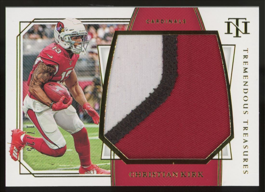 2019 National Treasures Christian Kirk Tremendous Patch /25 #TT-CK