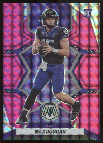 2023 Mosaic Draft Max Duggan RC Pink Prizm /25 #44