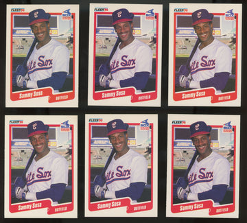 1990 Fleer Sammy Sosa RC #548 (Lot of 25)