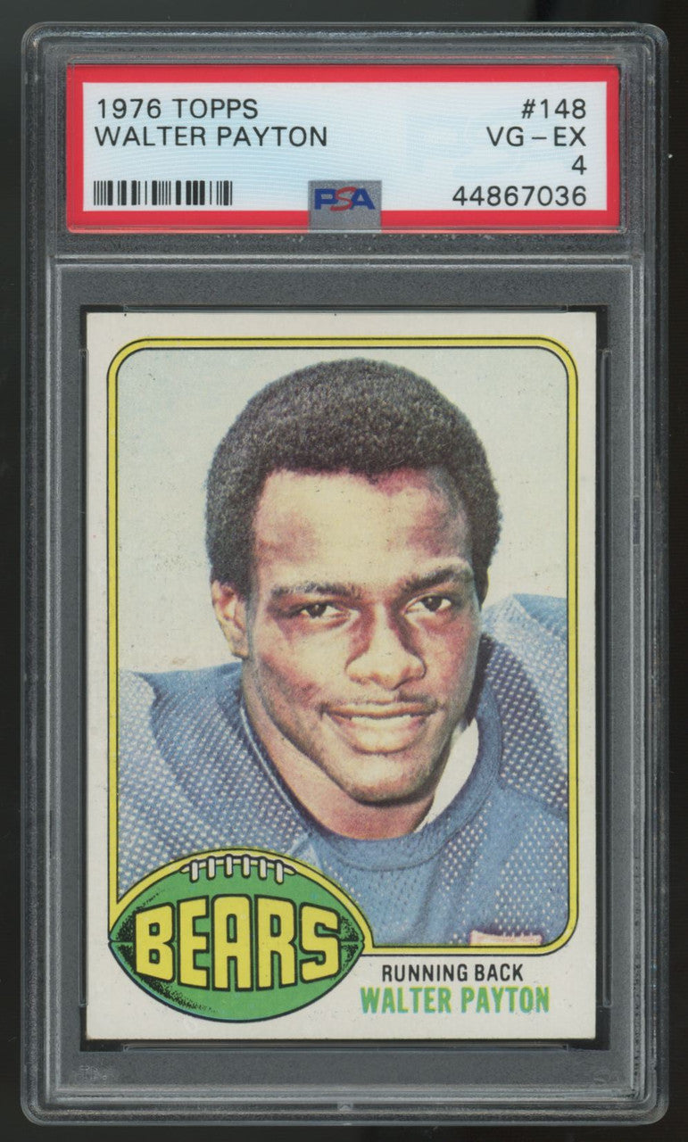 1976 Topps Walter Payton RC #148 PSA 4 *036