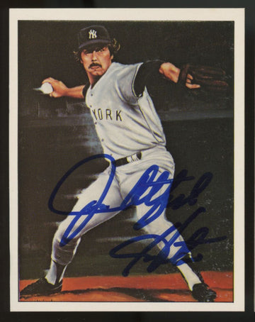 1983 TCMA Jim "Catfish" Hunter #20 Signed Autographed Card JSA
