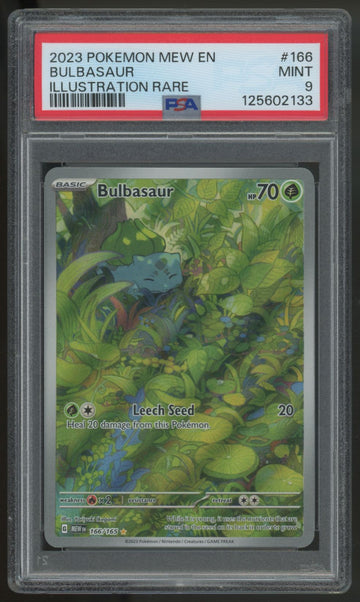 2023 Pokemon Bulbasaur 151 Illustration Rare #166 PSA 9