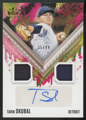 2021 Panini Diamond Kings Tarik Skubal RC Dual Patch Auto RPA /99 #DKMS-TS