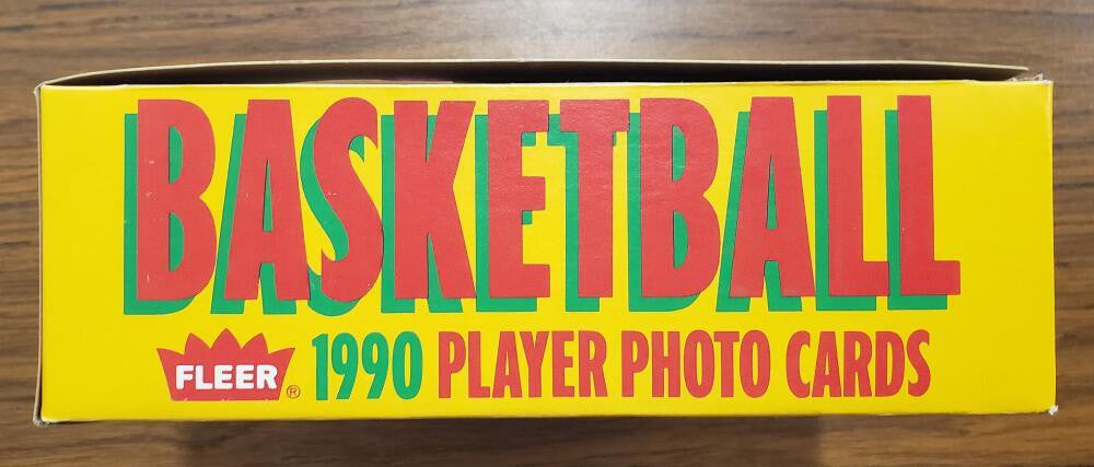 1990-91 Fleer Basketball Lot of 5 Sealed 45 Card Rack Packs - Includes Empty Rack Pack Box