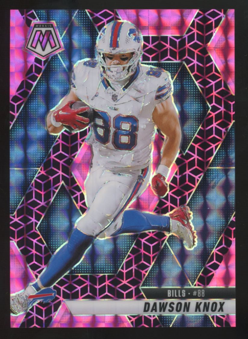 2025 Panini Mosaic Dawson Knox Pink Spectris /13 #70