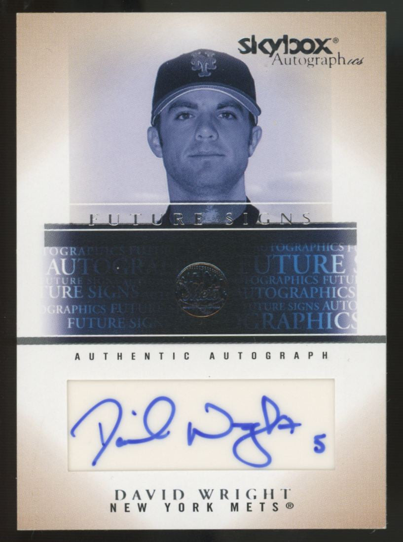 2005 Skybox Autographics David Wright Auto /25 #FSA-DW