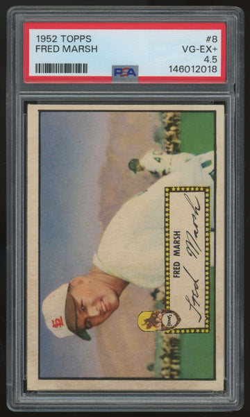 1952 Topps Fred Marsh #8 PSA 4.5