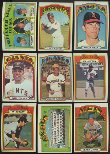 1972 Topps Baseball Complete Set (787) EX-EX/MT Overall