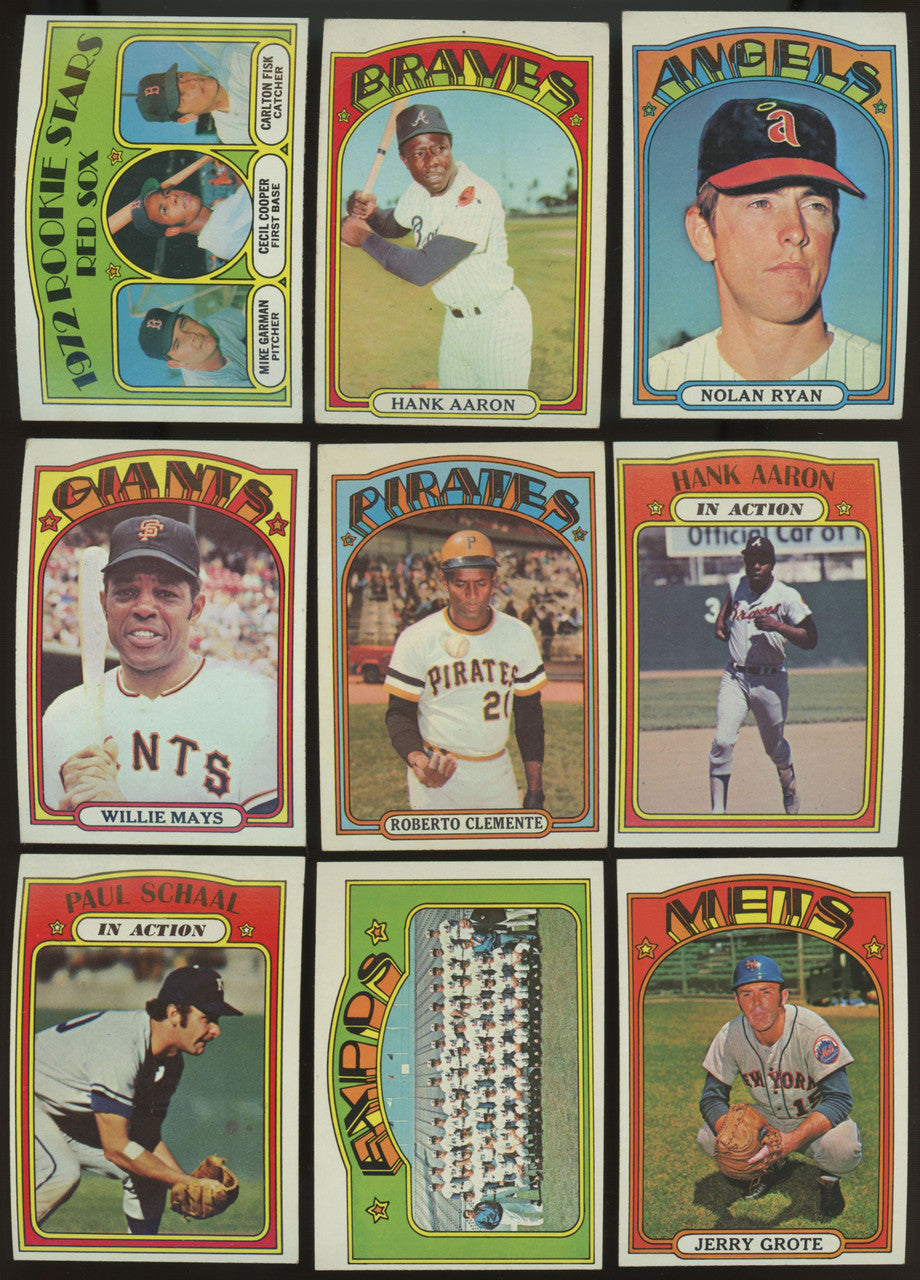 1972 Topps Baseball Complete Set (787) EX-EX/MT Overall