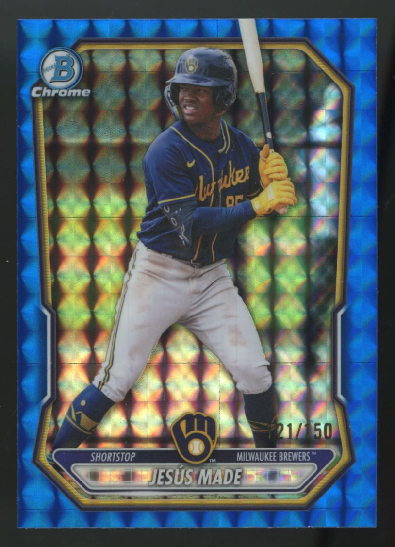 2026 Bowman Chrome Jesus Made Blue Geometric Prospect Refractor /150 #BCP-96