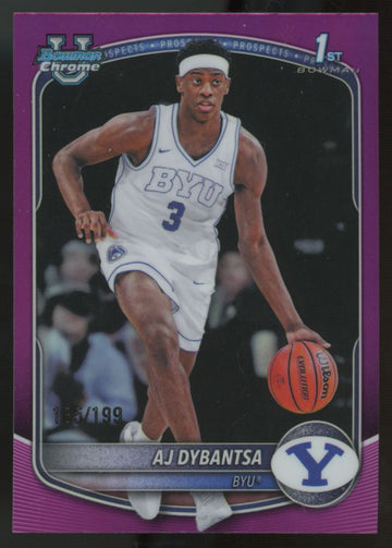 2025-26 Bowman Chrome AJ Dybantsa 1st Fuchsia Refractor /199 #BCP-1