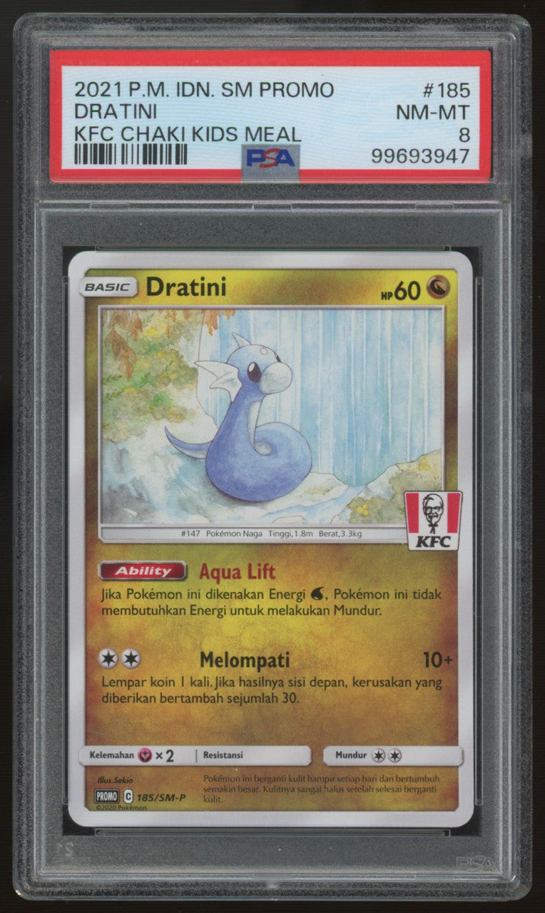 2021 Pokemon Dratini KFC Chaki Promo #185 PSA 8