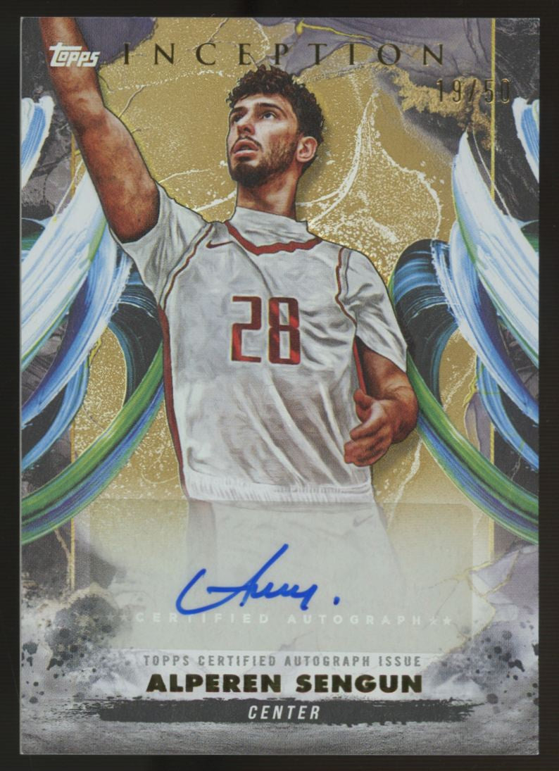 2024/25 Topps Inception Alperen Sengun Auto Gold /50 #AC-AS