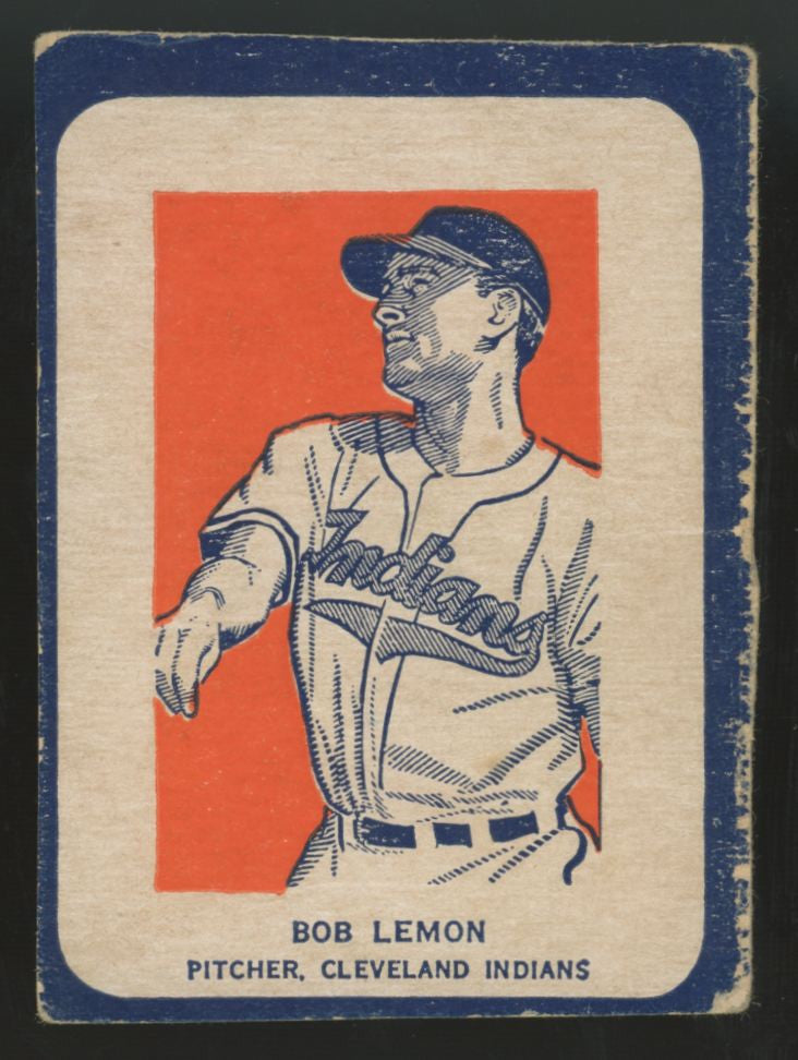 1952 Wheaties Bob Lemon Action Hand-Cut Good