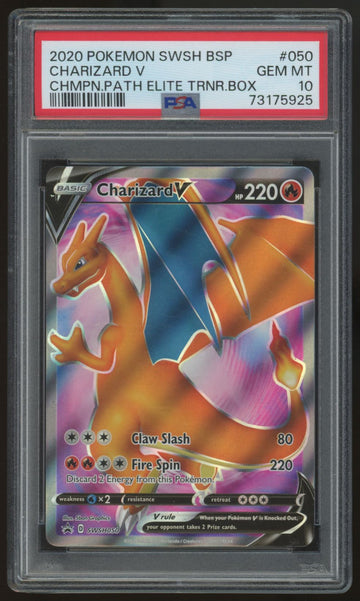 2020 Pokemon Charizard V Champion's Path Promo #050 PSA 10