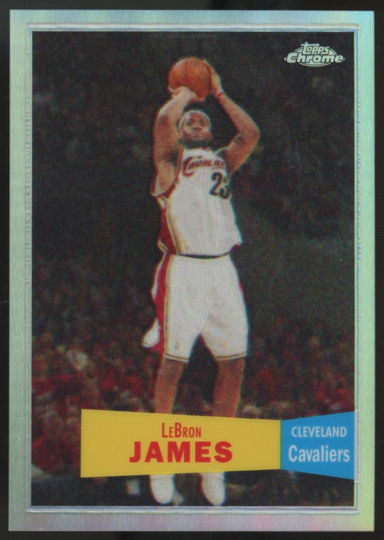 2007-08 Topps Chrome LeBron James 1957-58 Variation Refractor /999 #23