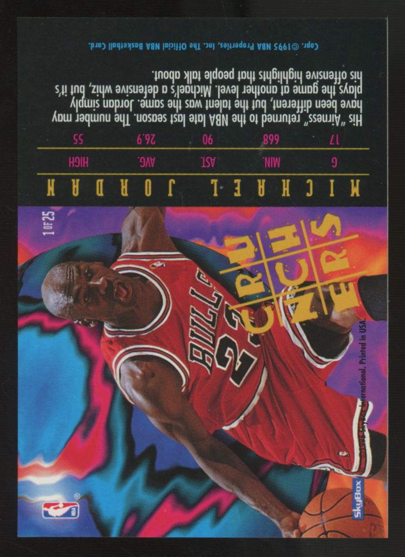 1995-96 NBA Hoops Michael Jordan Number Crunchers #1