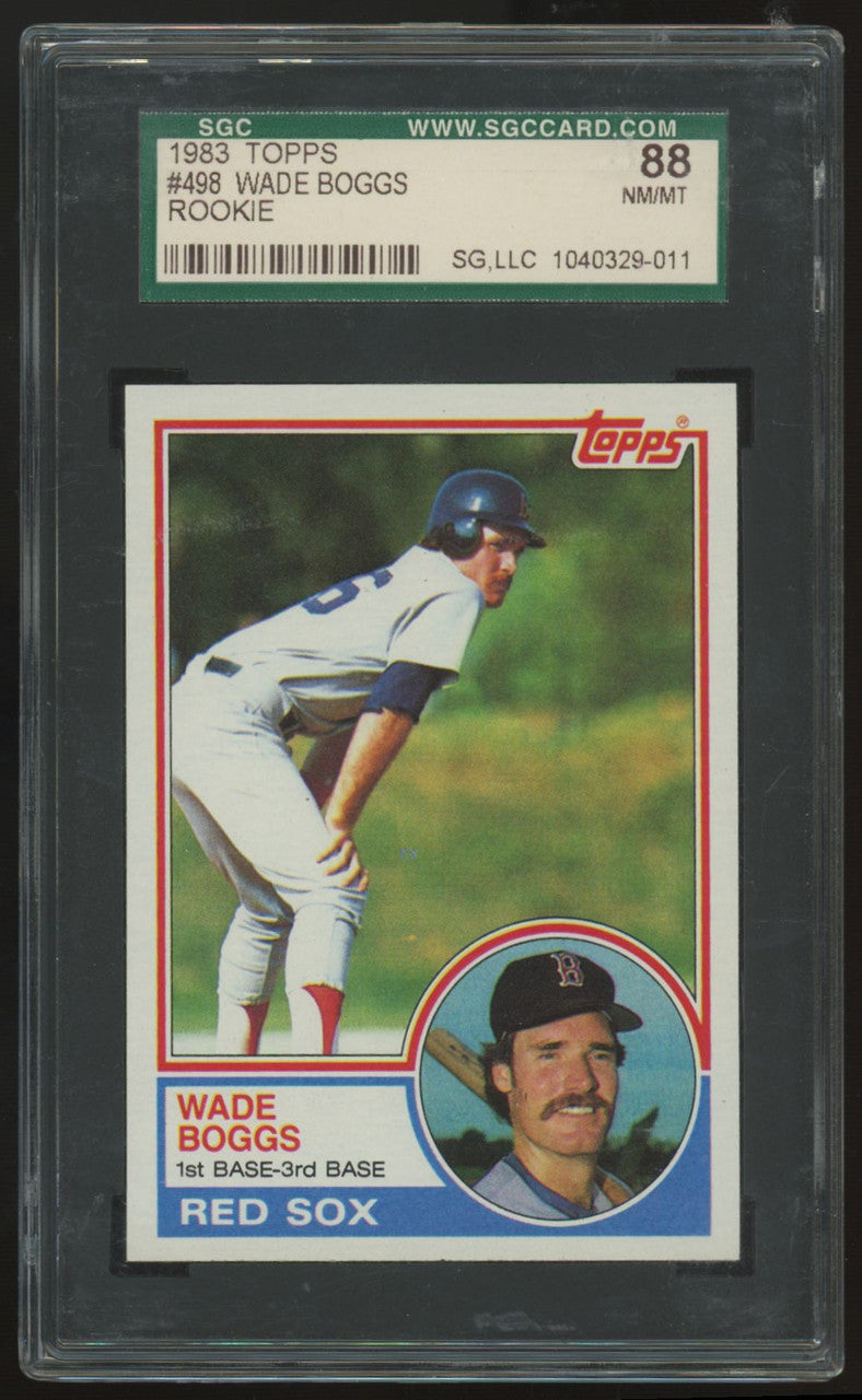 1983 Topps Wade Boggs RC #498 SGC 8