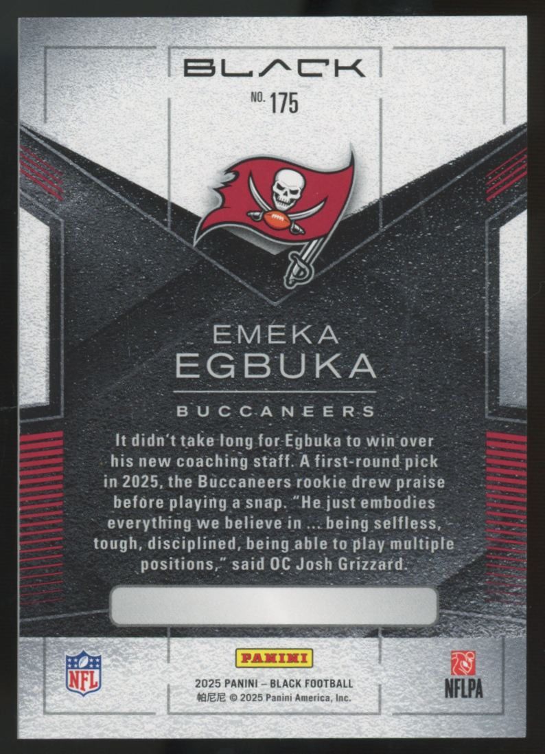 2025 Panini Black Emeka Egbuka RC Royal /99 #175