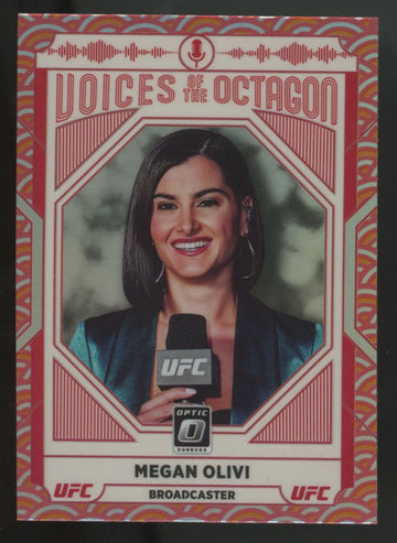 2022 Donruss Optic UFC Megan Olivi Voices Of The Octagon Photon Prizm #123