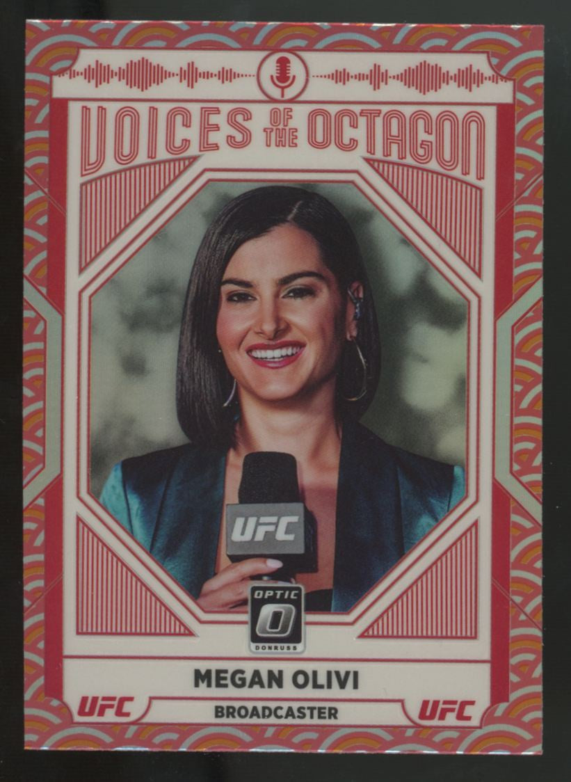 2022 Donruss Optic UFC Megan Olivi Voices Of The Octagon Photon Prizm #123