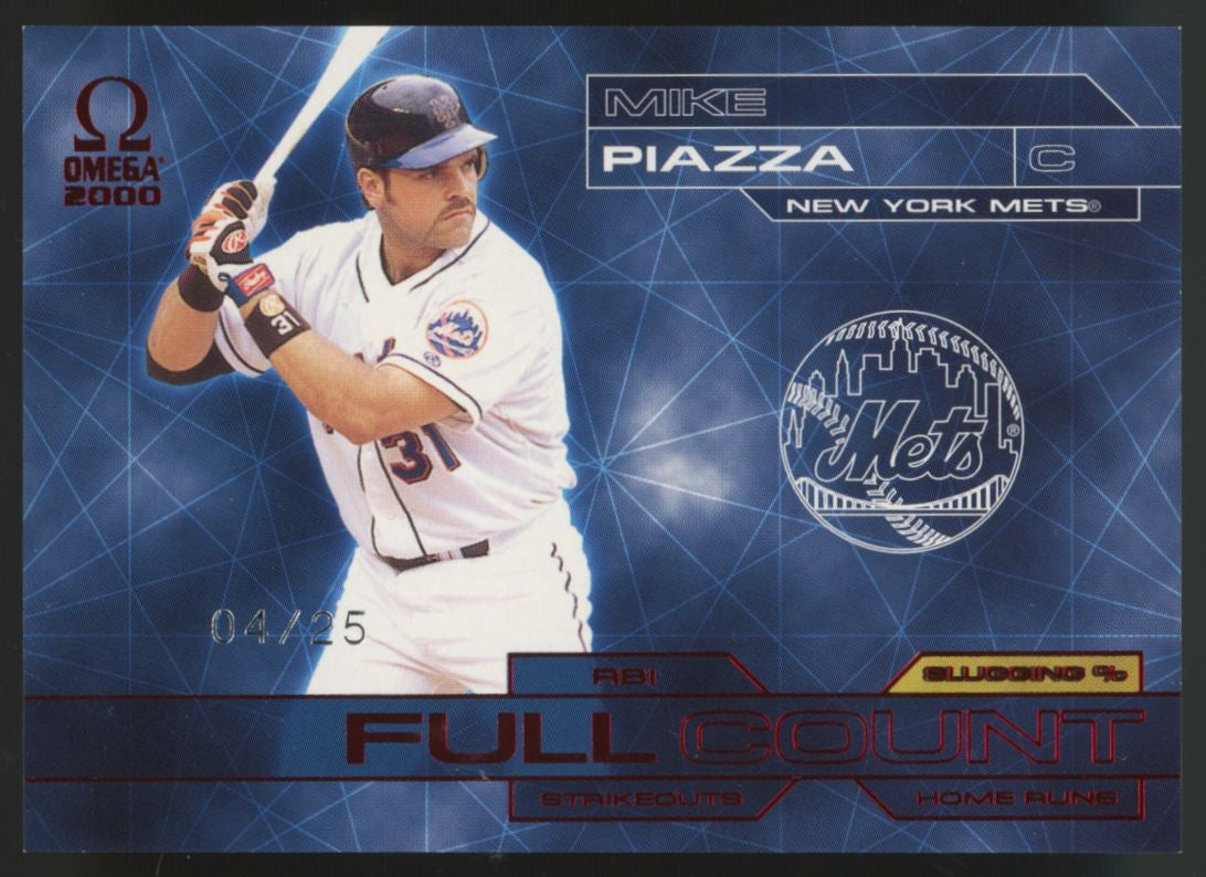 2000 Pacific Omega Mike Piazza Full Count /25 #25