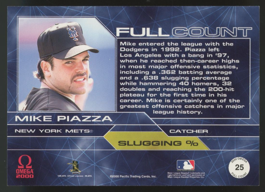 2000 Pacific Omega Mike Piazza Full Count /25 #25