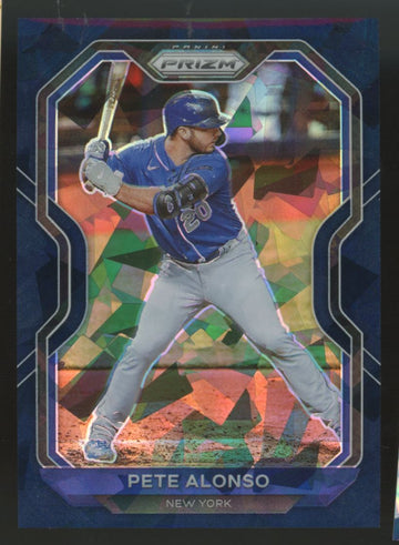 2021 Panini Prizm Pete Alonso Navy Blue Cracked Ice /25 #171
