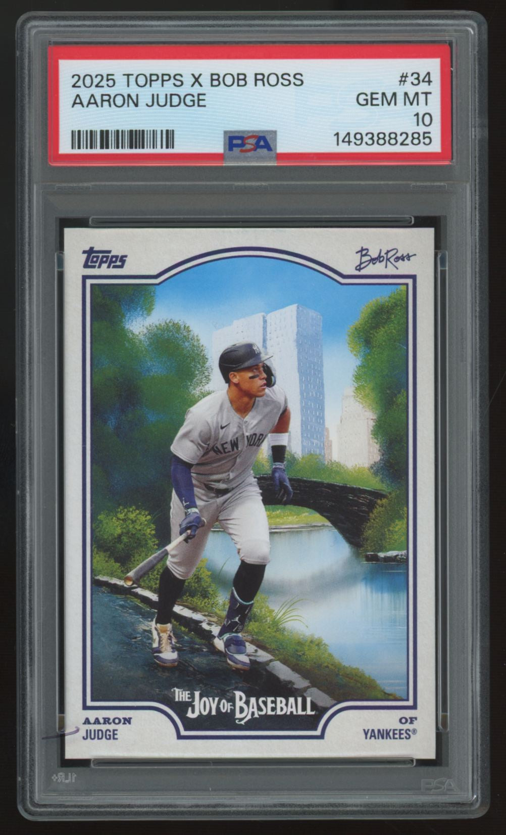 2025 Topps x Bob Ross Aaron Judge #34 PSA 10