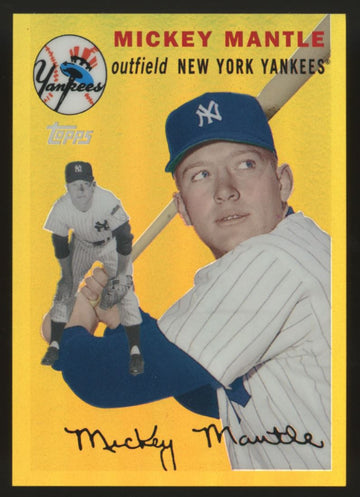 2008 Topps Chrome Mickey Mantle 1954 Gold Refractor #MMR-54
