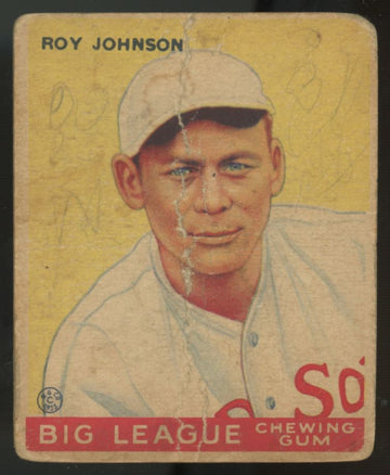 1933 Goudey Roy Johnson #8 Poor (MK)